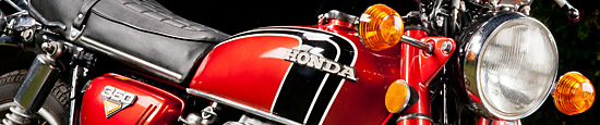 Honda CB350 hyvässä valossa.